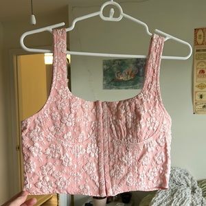 Pink corset top